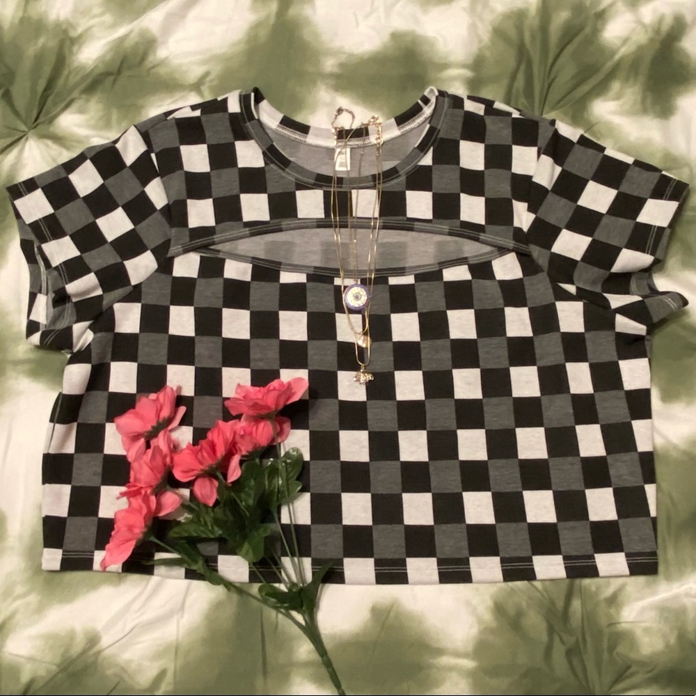 Checkered Croptop